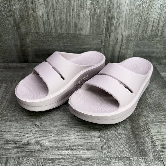 OOFOS OOMega OOAHH Women's size 10 Stardust Platform Comfort Slide - Picture 4 of 8